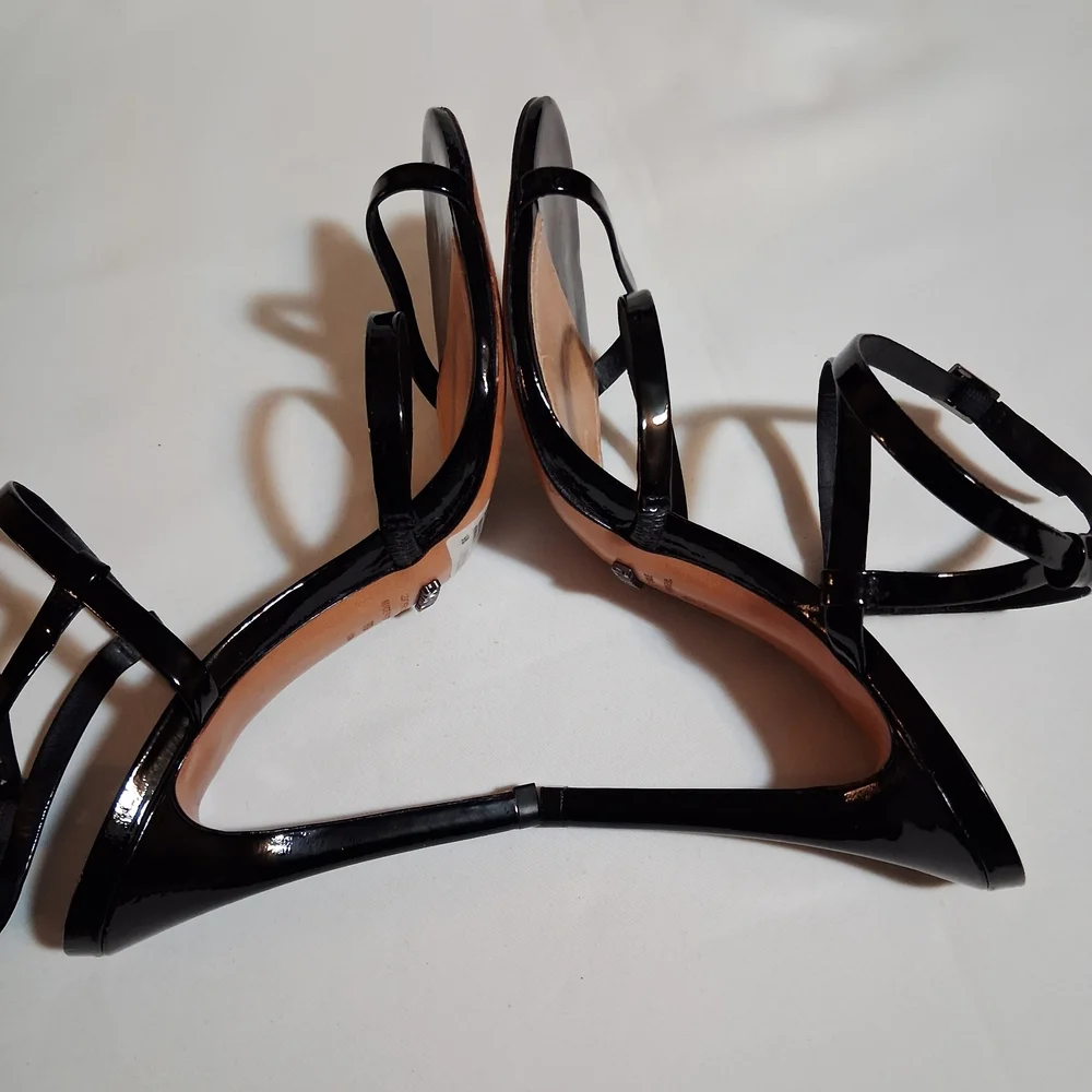 SCHUTZ Black Ilara Strappy Heels Size 9 B‎